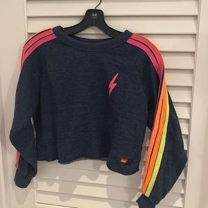 Aviator nation, cropped sweatshirt